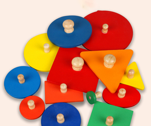 Direct Sale From Manufacturer Hot New Five-Color Geometric Panel Best-Selling Educational Wooden Toys for Kids Boys and Girls - Product Image 1