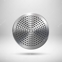 Plaque de calandre en aluminium en acier inoxydable couvercle de haut-parleur grille en métal perforé