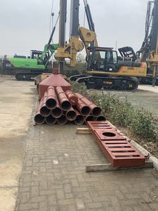 Yüksek karbonlu çelik gövde boruları, delik kazık için dökümlü in-situ beton kazıkları Tremie borusu - Product Image 6