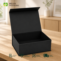 Boîte cadeau en carton rigide pliable avec fermeture magnétique, papier couché de luxe avec logo personnalisé, pour chaussures et vêtements