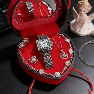 Montre à mouvement à quartz avec bracelet en alliage et cadran à aiguilles, design classique, personnalisable, vente chaude, luxe, boîtier carré pour femme - Product Image 4