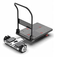 Chariot électrique à plateau plat pour la logistique, chariot de manutention pliable, chariot auto-équilibrant, chariot à main