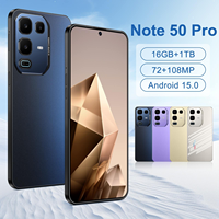 Smartphone Note 50 Pro 5G Layar OLED 108MP, Refresh Rate 120Hz, Prosesor Deca Core Snapdragon 800 Series, Memori 16GB+1TB, CDMA LTE, Bahasa Prancis
