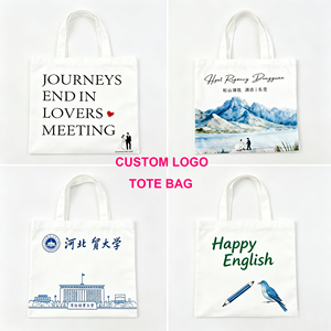 Bolsa de Lona con Asa Negra al por Mayor, Impresión de Logotipo Personalizado, Bolsa de Mano Promocional de Lona 100% Algodón - Product Image 2