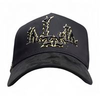 Expédition rapide : Casquettes de baseball en daim 5 panneaux, originales Beard Chrome G5, modèles Rude Awakening et 'For All Our Haters'