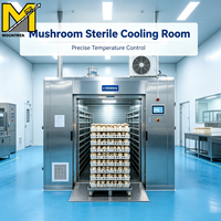 Serre de culture de champignons sur mesure, conçue pour la culture et le stockage de champignons shiitake en intérieur.
