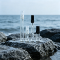 Flacon pulvérisateur de parfum de voyage rechargeable de 2 ml à 10 ml, atomiseur fin en verre à bouchon vissé, flacon vide de luxe, vente en gros du fabricant