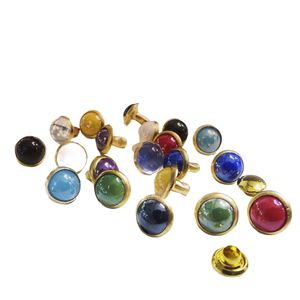 Spot bricolage coloré tube perceuse rivets gros vêtements chaussures sac boutons couleur oeil de chat turquoise rhin-diamant bosse ongles - Product Image 1