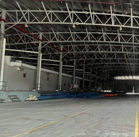 Cobertizo de Acero Ligero de Diseño Popular con Planta Abierta para Taller de Bricolaje y Construcción de Espacios para Aficiones
