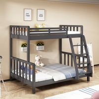 Lit superposé double pour enfants et adultes, haut et bas, en acier, moderne, minimaliste, personnalisable avec rangement