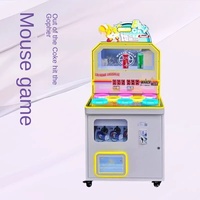 Machine de jeu vidéo à monnayeur Hit the Gopher avec accepteur de billets, équipement de divertissement en métal pour enfants, garantie 1 an