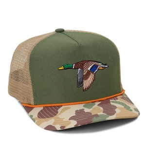 Casquette de baseball de chasse et d'extérieur personnalisée en nylon Ripstop imperméable avec imprimé camouflage et logo brodé, avec cordon de serrage - Product Image 5