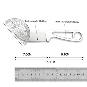 Cuchillo de Camping para Exteriores 12992, Acabado Stone Wash, Alta Dureza, Doble Acción, EDC, Multifuncional, Cuchillo de Bolsillo para Caza - Product Image 6