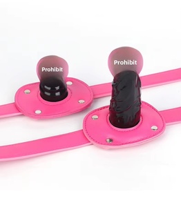Ensemble de jouets sexuels pour adultes en cuir PU, bouche bâillonnée, bâillon à <span class=keywords><strong>boule</strong></span>, accessoires, produits pour adultes, OEM, marque privée, fournisseur en gros - Product Image 6