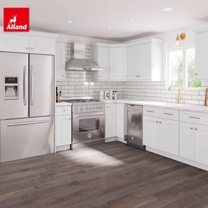 Ensemble de meubles de <span class=keywords><strong>cuisine</strong></span> bas en MDF Alland Classic Small avec évier, armoires de <span class=keywords><strong>cuisine</strong></span> modulaires blanches style Shaker pour la maison - Product Image 5