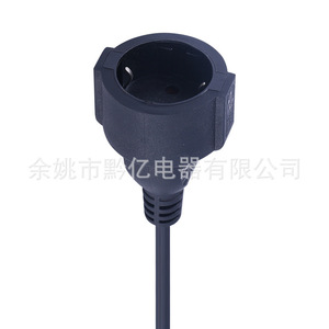 Cable de Extensión para Electrodomésticos, con Enchufe de Corriente Alterna CEE a IEC, 2 Tomas, 16A, PVC - Product Image 3