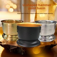 Seau à glace en acier inoxydable pour refroidir la bière et les boissons – Idéal pour bars, KTV et événements – Design moderne et minimaliste – Couleur or – Vente transfrontalière