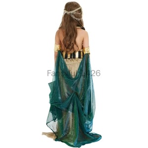 Déguisement Égypte Ancienne Cléopâtre <span class=keywords><strong>Robe</strong></span> pour Filles Halloween Prince Princesse Fantaisie Carnaval Fête Cosplay Uniforme pour Halloween - Product Image 3