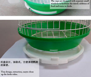 Chine Vente en gros Petite cage à oiseaux rouge pour perruches pinsons et canaris avec mangeoire Cage pour animaux de compagnie de qualité supérieure - Product Image 5