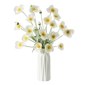 Fleur de pavot artificielle à toucher réel, vente en gros d'usine, pour la décoration de la maison, les mariages, les fêtes et les arrangements floraux - Product Image 3