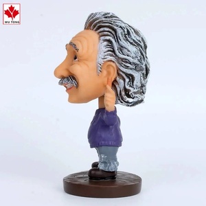 Đồ Lưu Niệm Người Nổi Tiếng Tùy Chỉnh Tượng Đầu Bobble Bằng Nhựa Resin Einstein Tượng Mô Hình Đầu Bồng Bềnh Để Bán - Product Image 4