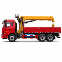 Nouvelle grue télescopique montée sur camion diesel 6x4 pour le levage/chargement de tuyaux en acier et de conteneurs (351-450 CV)
