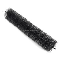 Brosse à cheveux en nylon de qualité industrielle de haute qualité Triple Teasing et brosse de gouttière à queue de rat en poils de peigne