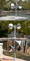 Réflecteurs anti-oiseaux N3 Factory à réfraction lumineuse à 360 degrés, dissuasif pour mouettes pour toits, répulsif pour oiseaux