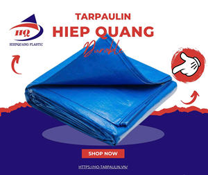 Bâche en PE bleu/orange pour extérieur, résistante, écologique, coupe-vent, anti-UV, haute performance, imperméable, couleur personnalisable - Product Image 3