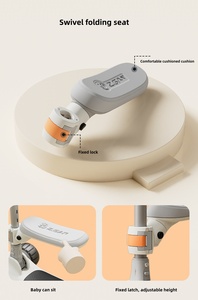 สกู๊ตเตอร์ไฟฟ้า 3 ล้อสำหรับเด็กพร้อมระบบยกเพลงได้ ดีไซน์พลาสติกน้ำหนักเบาพับเก็บได้สำหรับเด็กอายุ 18 เดือนถึง 12 ปี - Product Image 3