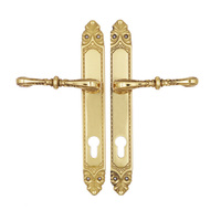 Ensemble de poignées de porte et serrures à mortaise de sécurité Euro Design Moderne pour Villa 8540 avec cylindre de 70 mm et clés pour porte