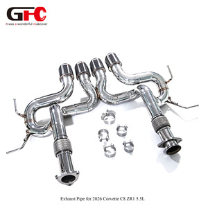 Sistema de Escape Completo Premium <span class=keywords><strong>Deportivo</strong></span> con Acabado Pulido Espejo y Tubo Recto <span class=keywords><strong>para</strong></span> <span class=keywords><strong>Chevy</strong></span> C8 ZR1X 5.5L 2025-2026 con Puntas Cuádruples de Carbono - Product Image 5