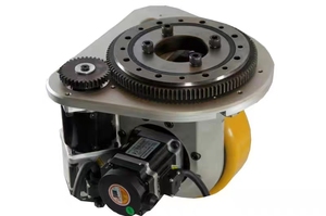 Rueda de poliuretano <span class=keywords><strong>AGV</strong></span> de 200mm, volante omnidireccional, capacidad de carga de 1000KG para Bola de maquinaria guiada automatizada Industrial - Product Image 4