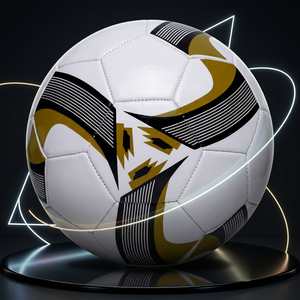 High Quality PU Material Soccer Ball Size 5 for Match & Training with Custom Logo <b>Machine</b> <b>Stitched</b> & <b>Hand</b> Sewn - Product Image 1