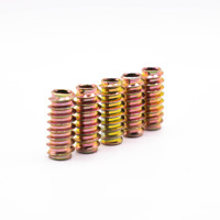 Direct Factory High Quality M4-M10 Inch Thread Inserts Inner Outer Teeth Nuts Screw Sheath Galvanized Finish for Wood Furniture