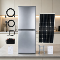 Réfrigérateur solaire portable 12-24V DC pour cuisine, capacité inférieure à 60L, en aluminium, appareil de refroidissement électrique