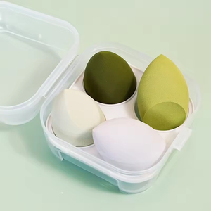 Lot de 4 éponges de maquillage <span class=keywords><strong>Meixu</strong></span> sans latex, 4x6cm, réutilisables et lavables pour le fond de teint - Product Image 6