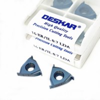 Plaquettes de rainurage en carbure DESKAR 16ER/IL 0.7 16ER/IL 2.0 16ER/IL 3.0 LDA pour machines-outils CNC, compatibles avec les porte-outils SER16
