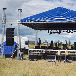 Sistema de Torre de Elevación para Techo de Truss de Aluminio Usado, Iluminación de Escenario, Truss Cuadrado con Pernos, en Oferta, 300x300mm 400x400mm - Product Image 3