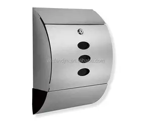 Modern Design Mailbox Outdoor Stainless Steel Letter Box Residential Mailboxes