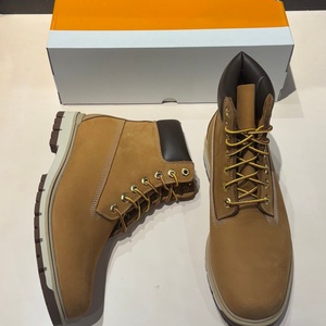 2026 Luxurious Original Designer <b>Shoes</b> Waterproof High-top Hiking <b>Shoes</b> Genuine Leather Durable Yellow Warm <b>Men's</b> <b>Work</b> Boots - Product Image 2