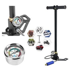 Venta caliente Bomba de mano de alta presión Bomba de <span class=keywords><strong>aire</strong></span> manual negra de acero inoxidable - Product Image 2