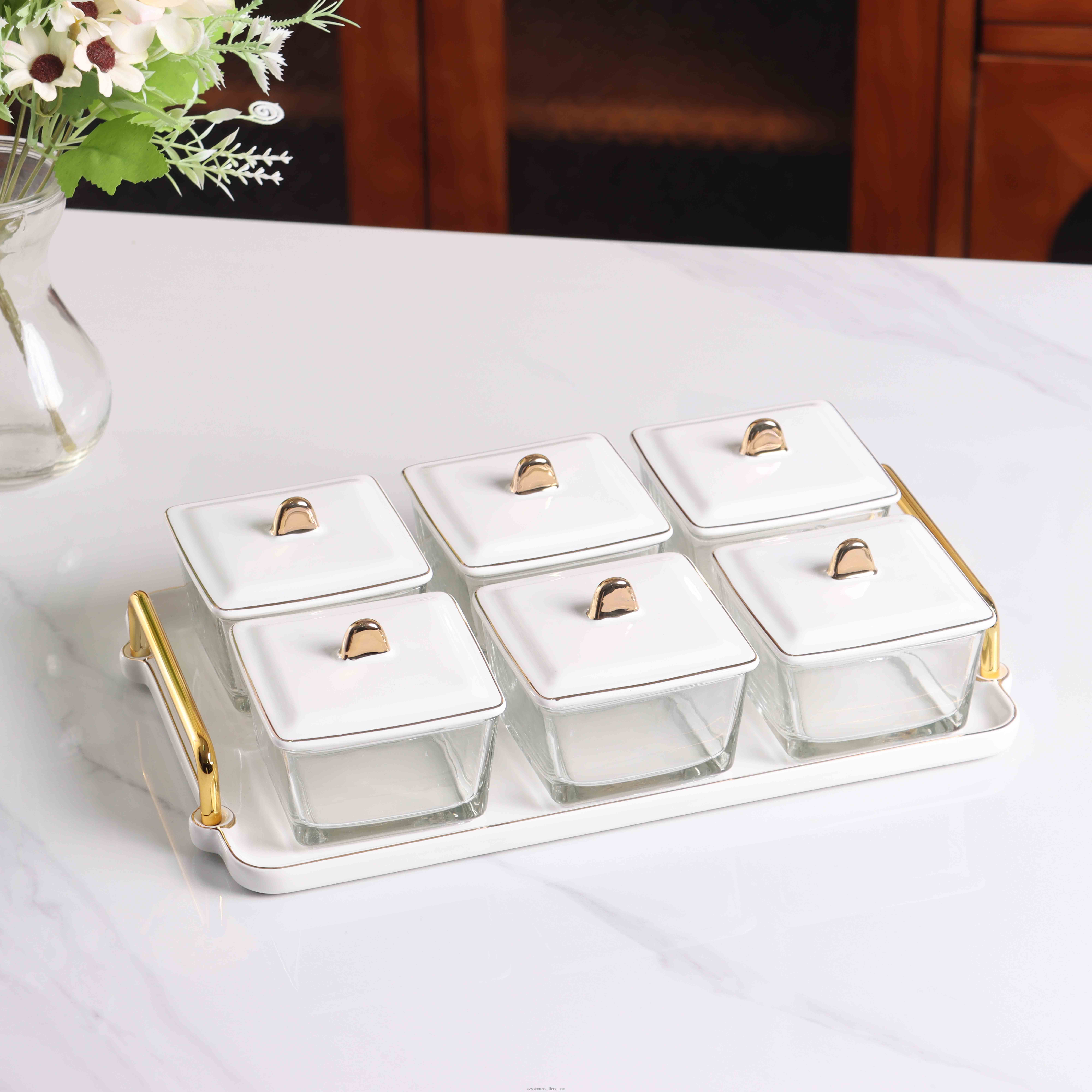 6 grilles blanches