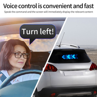 Panneau d'affichage LED flexible couleur pleine, étanche, pour publicité sur vitre arrière de voiture/taxi, pour ascenseur, Bluetooth, personnalisable