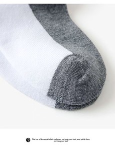 Chaussettes blanches pour hommes, filles et enfants - Printemps/Été/Automne - Sportives, respirantes, absorbantes, déodorantes, en coton peigné uni - Product Image 6