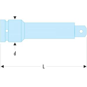FACOM - NK.215A 3/4'' drive <b>impact</b> extensions - EAN 3148516579775 <b>IMPACT</b> <b>SOCKETS</b> AND ACCESSORIES - Product Image 2