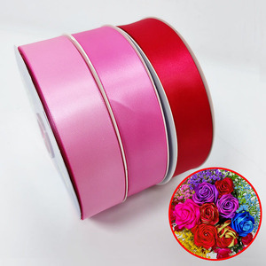 <span class=keywords><strong>Ruban</strong></span> en satin polyester de haute qualité, 4 cm, rouleau de 1,5 pouce, rubans en satin rouge pour bouquet de fleurs, <span class=keywords><strong>ruban</strong></span> rose - Product Image 1