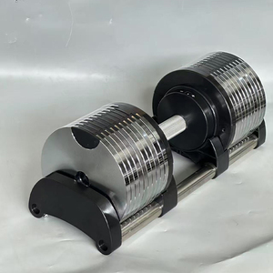 Manubrio Regolabile in Ghisa a Incrementi di <span class=keywords><strong>2</strong></span> <span class=keywords><strong>Kg</strong></span> per Allenamento Fitness a Casa Adulti, Attrezzatura da <span class=keywords><strong>Palestra</strong></span> in Acciaio, <span class=keywords><strong>Pesi</strong></span> Liberi Diretti - Product Image 1