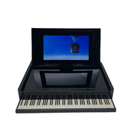 Boîte d'affichage vidéo numérique acrylique de style piano de marque haut de gamme écran LCD IPS personnalisable de l'artisanat en papier