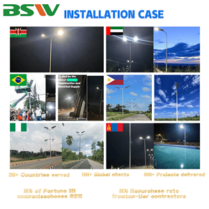 Farola Solar Híbrida Impermeable IP68 de 30W 120W con Luces LED para Aplicaciones en Carreteras, Farola Híbrida Eólica Solar TIPO BSW - Product Image 2